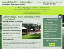 Tablet Screenshot of greenislandlawncare.com